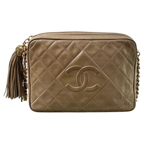 chanel camera bag beige|beige Chanel bag outfit.